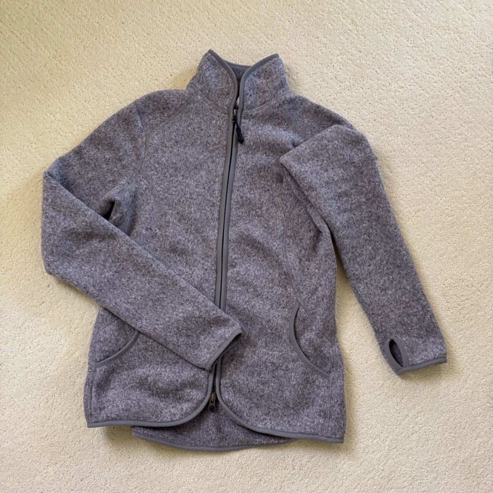 North Face full-zip sweater jacket. Size Small